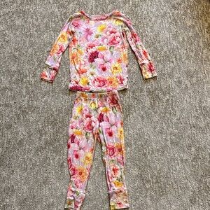 Posh Peanut Vibrant Floral Pajama Set
